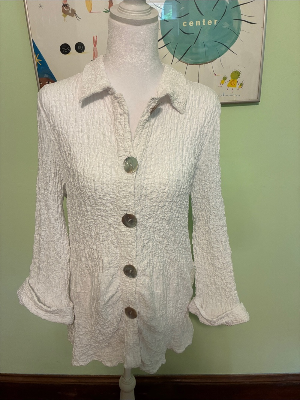 Habitat crinkly shirt, size M